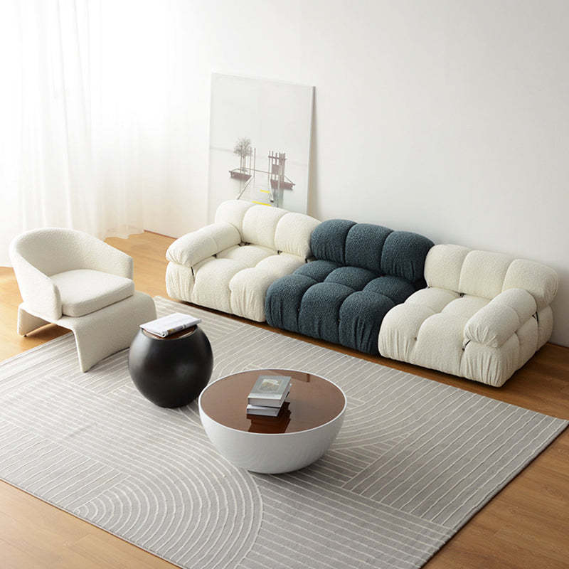 Minimalist Trapezoidal Velvet Iron Accent Chair
