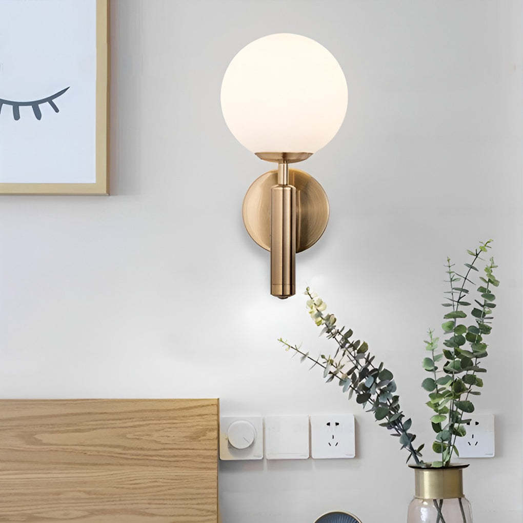 Glass Ball Shaped 5W LED Nordic Wall Lamp Wall Sconce Lighting-Lighom