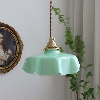 Round Glass LED Nordic Island Pendant