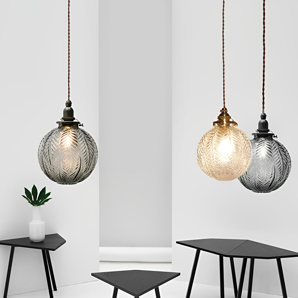 Glass Ball Dimmable LED Modern Pendant