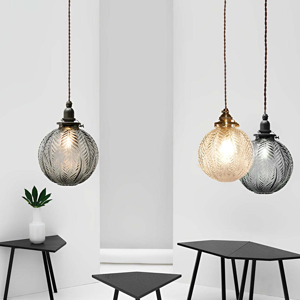 Glass Ball Dimmable LED Modern Pendant