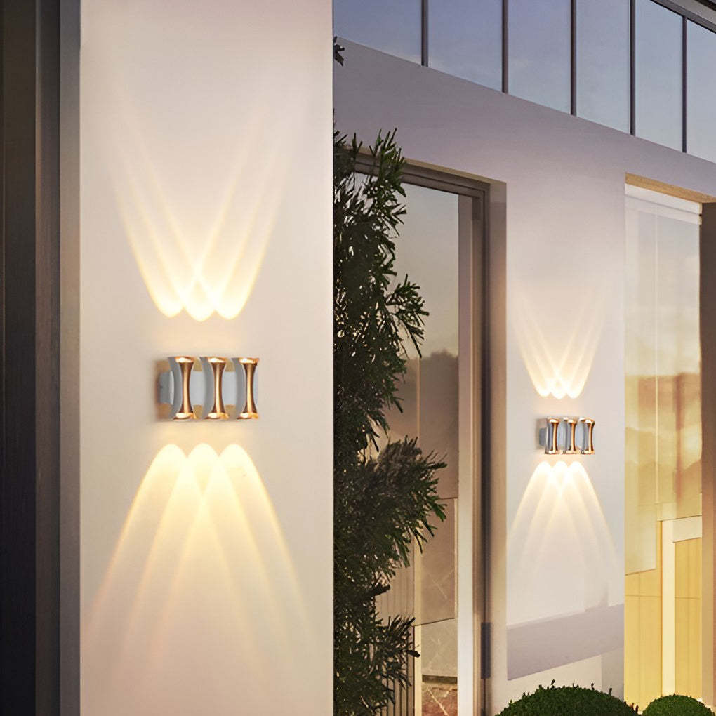 Waterproof Up and Down Lights LED Modern Outdoor Wall Sconce Lighting-Lighom