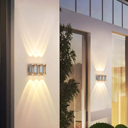 Waterproof Up and Down Lights LED Modern Outdoor Wall Sconce Lighting-Lighom