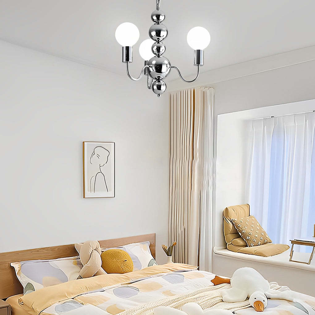 Iron Glass Ball Minimalist French Chandelier
