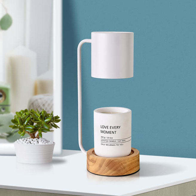 Japanese Wood Timing Dimming Melting Wax Table Lamp