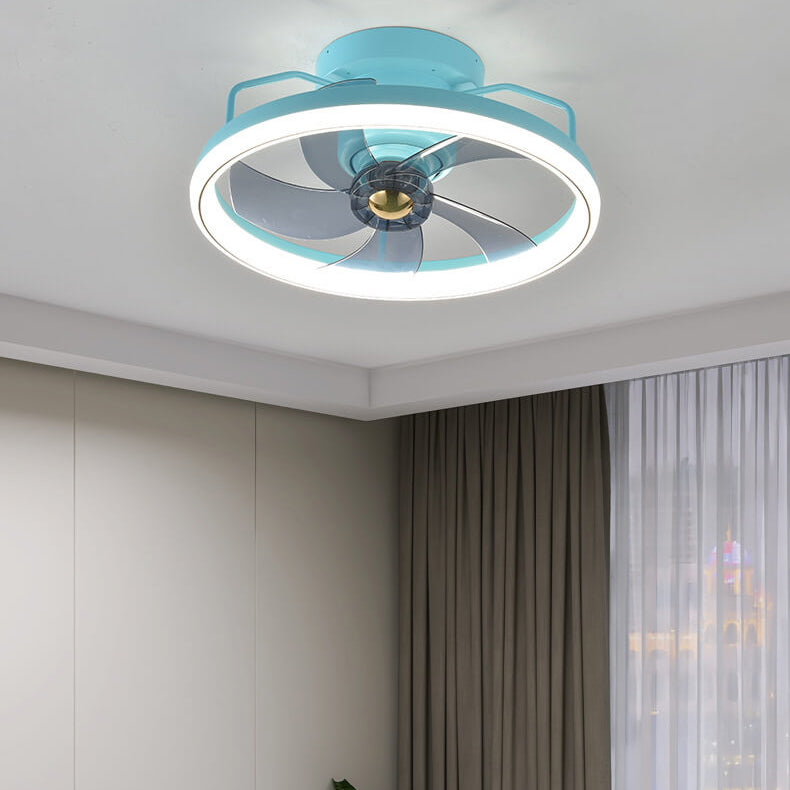 Minimalist Ring Shade Mount Ceiling Fan Light
