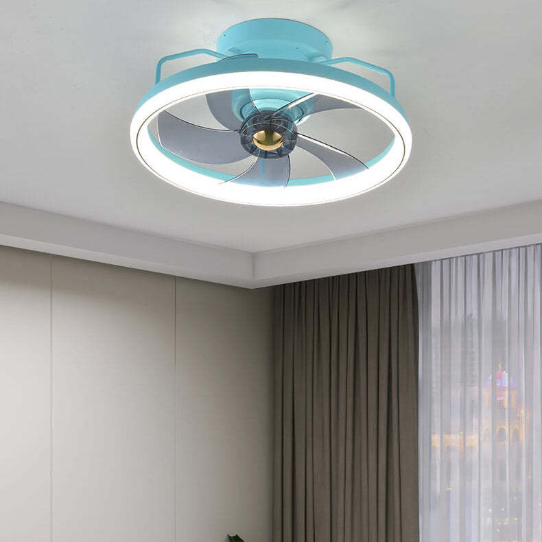 Minimalist Ring Shade Mount Ceiling Fan Light