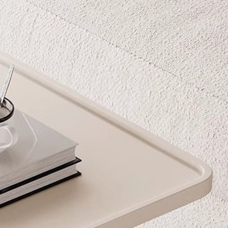 Modern Tray Leather Movable 2-Tier End Table