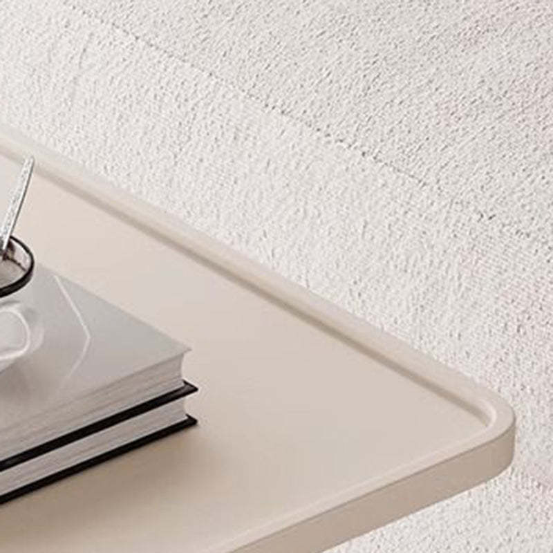 Modern Tray Leather Movable 2-Tier End Table
