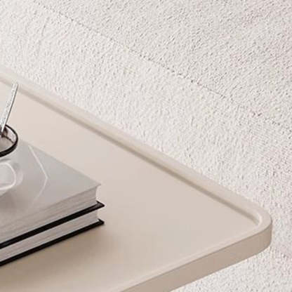 Modern Tray Leather Movable 2-Tier End Table