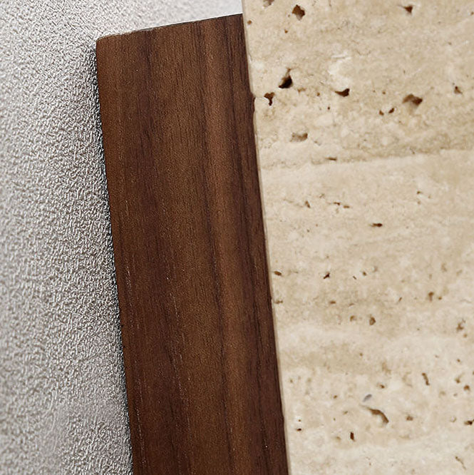 Japanese Wabi-Sabi Yellow Travertine Wall Sconce