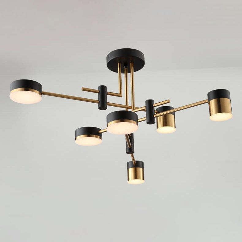 Minimalist Black Gold Balanced Ceiling Light