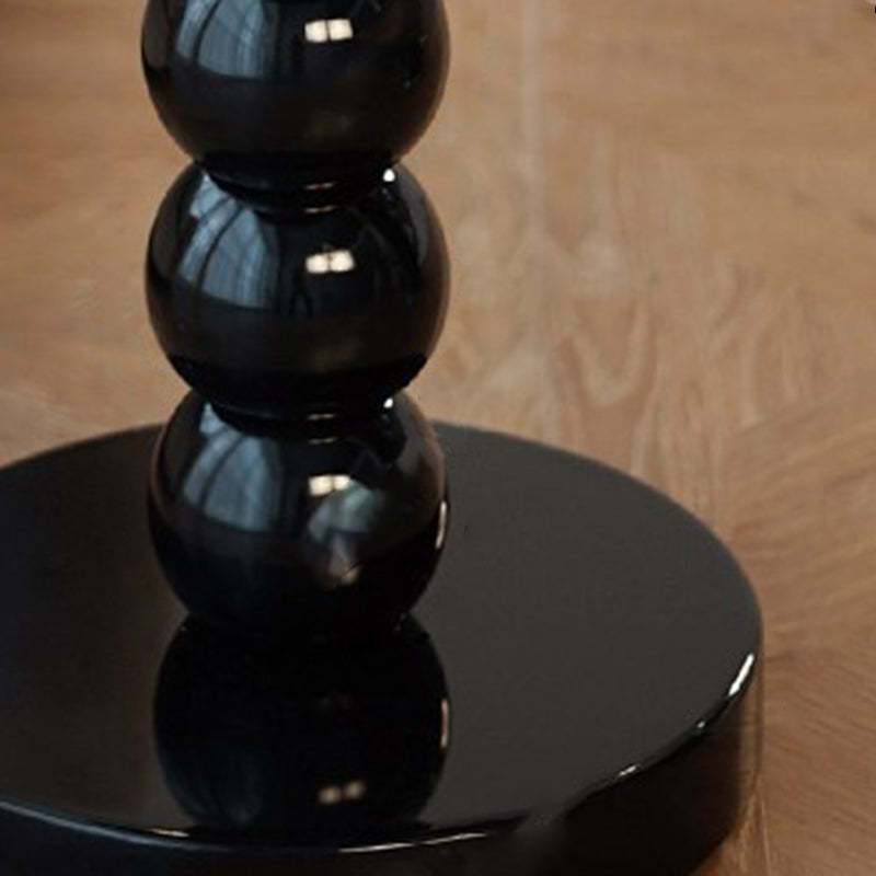 Vintage Round Beaded Wooden Coffee Table