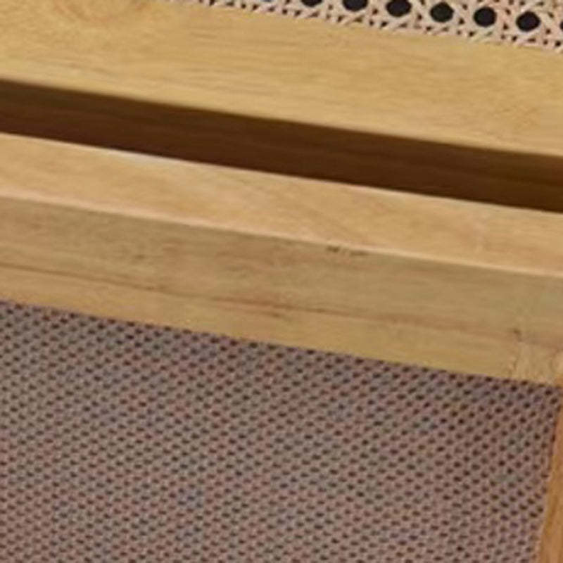 Scandinavian Wood Rattan Armchair