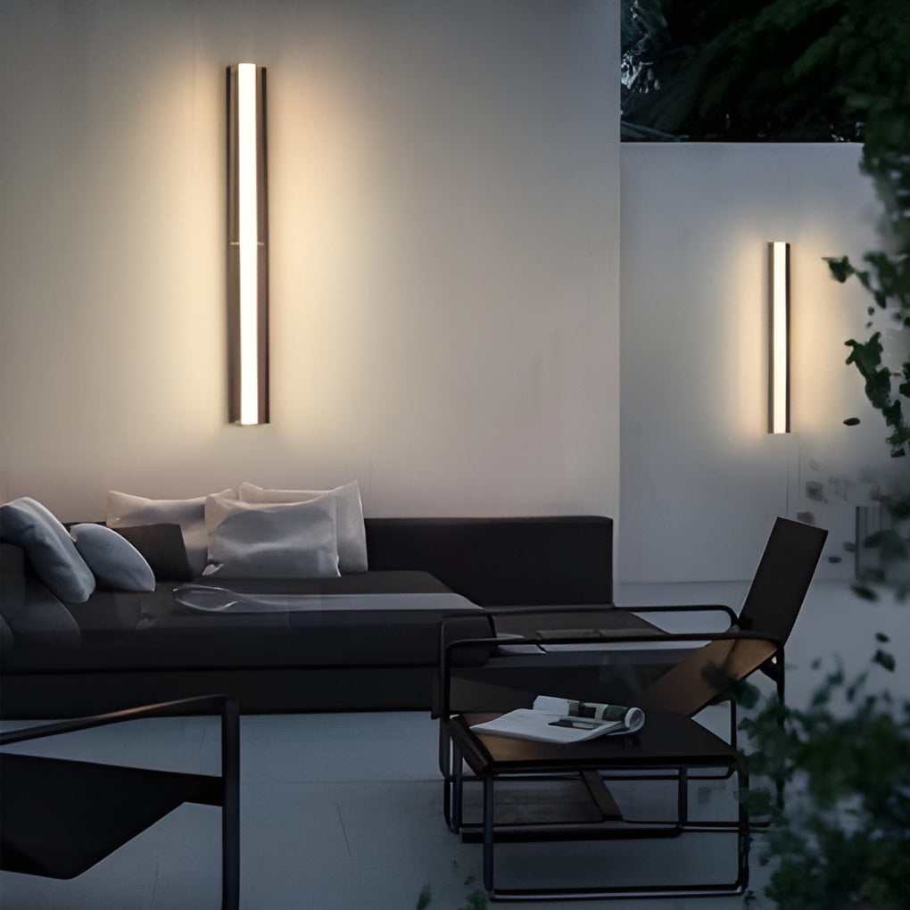 Long Acrylic LED Solar Linear Outdoor Wall Light