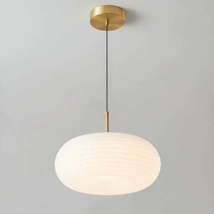 Modern Cream Apple Copper LED Pendant Light