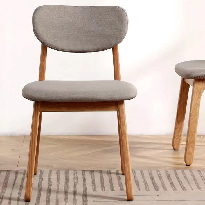 Modern Fabric Wood Dining Chair