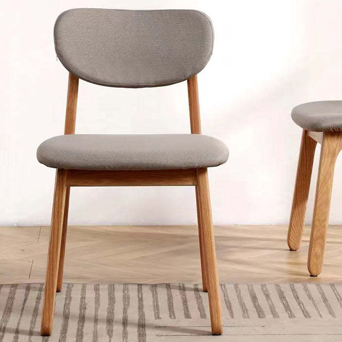 Modern Fabric Wood Dining Chair