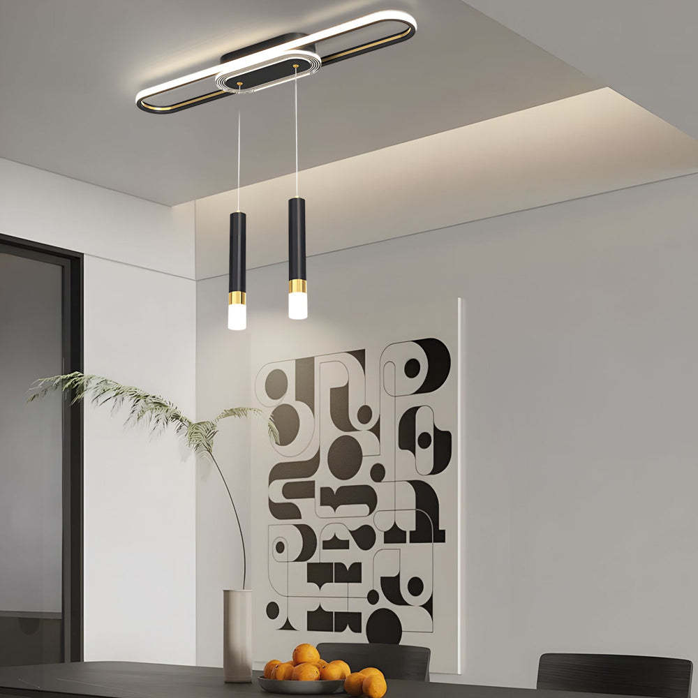 Long Circular LED Modern Ceiling Hanging Light