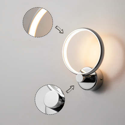 Circular Minimalist Aluminum LED Nordic Decorative Wall Sconces Wall Lamp-Lighom