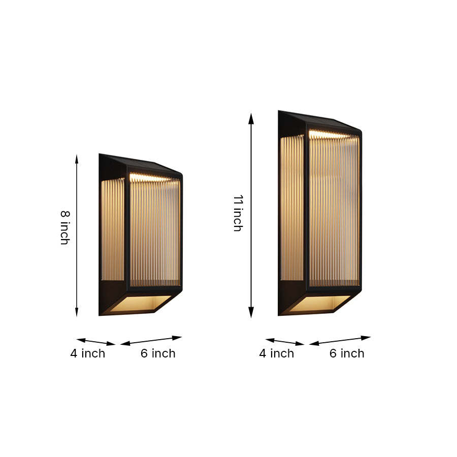 Stylish Vertical Ripped Acrylic LED Wall Lamp Waterproof & Modern Wall Lighting-Lighom