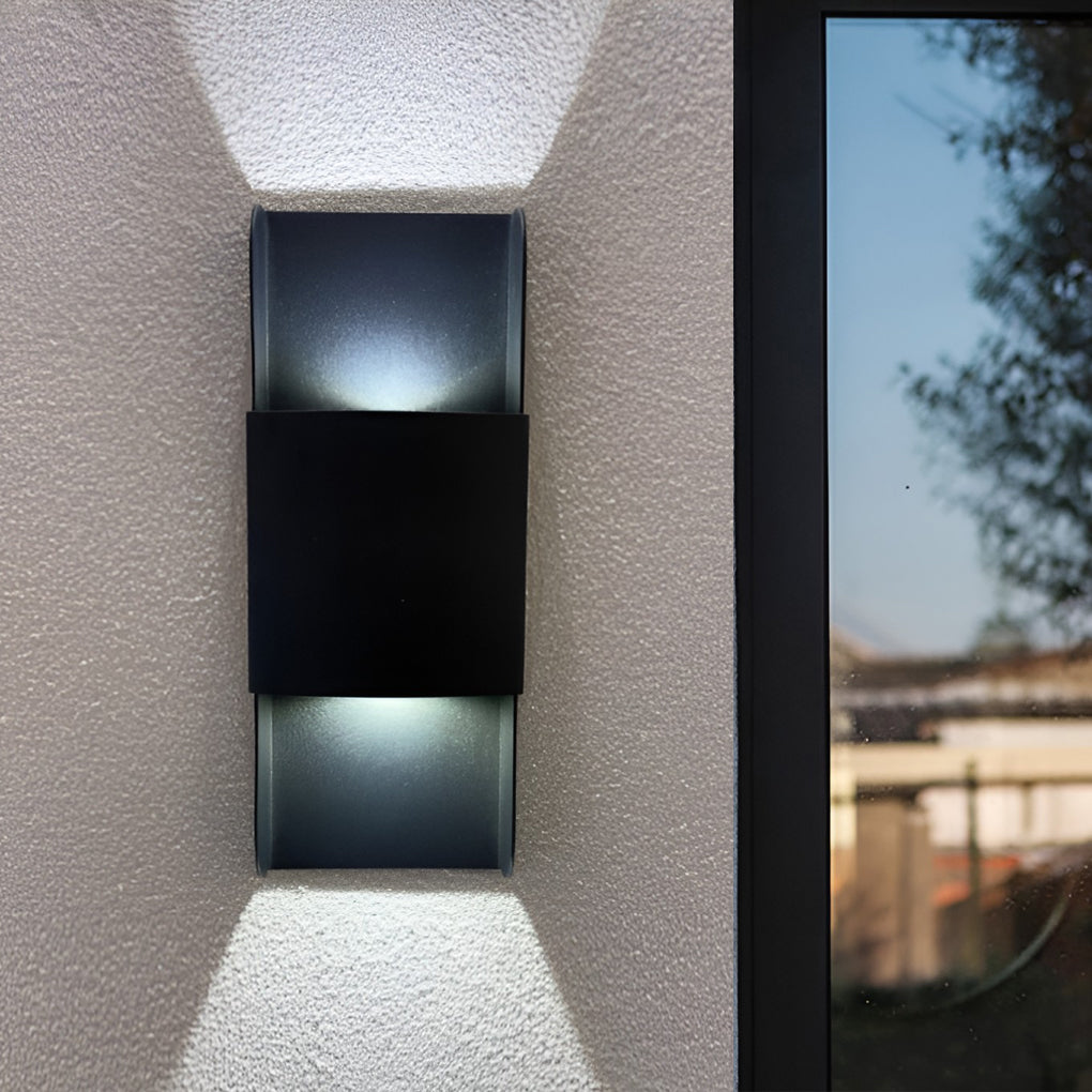 LED Up and Down Lights COB Waterproof Metal Modern Outdoor Wall Lamps-Lighom