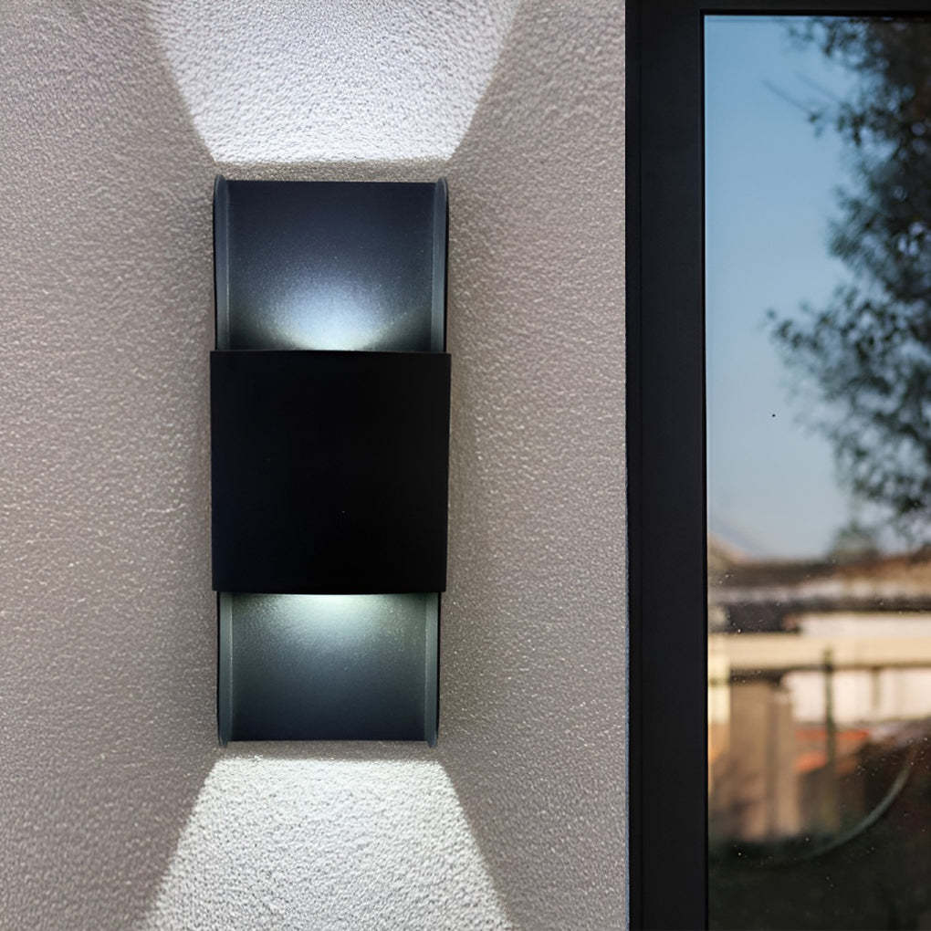 LED Up and Down Lights COB Waterproof Metal Modern Outdoor Wall Lamps-Lighom