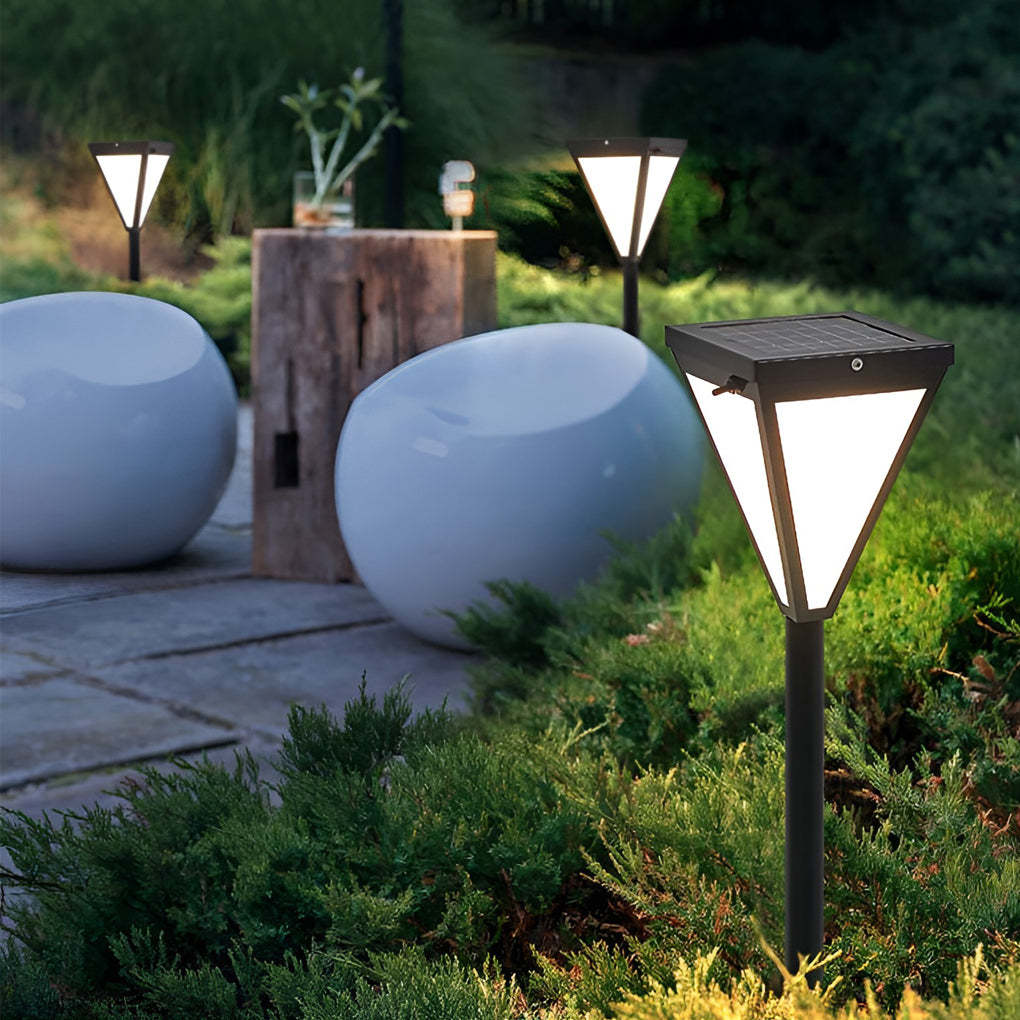 Outdoor Waterproof 2.6w LED Modern Solar Pathway Lights Post Lights-Lighom