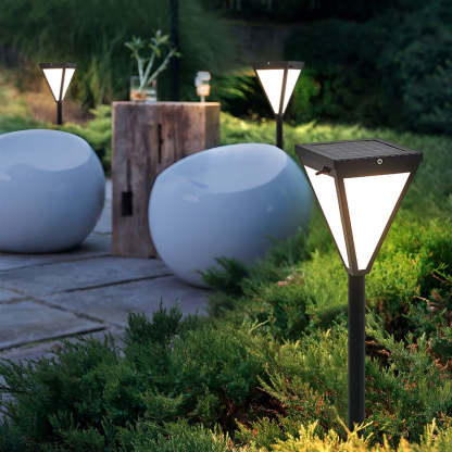 Outdoor Waterproof 2.6w LED Modern Solar Pathway Lights Post Lights-Lighom