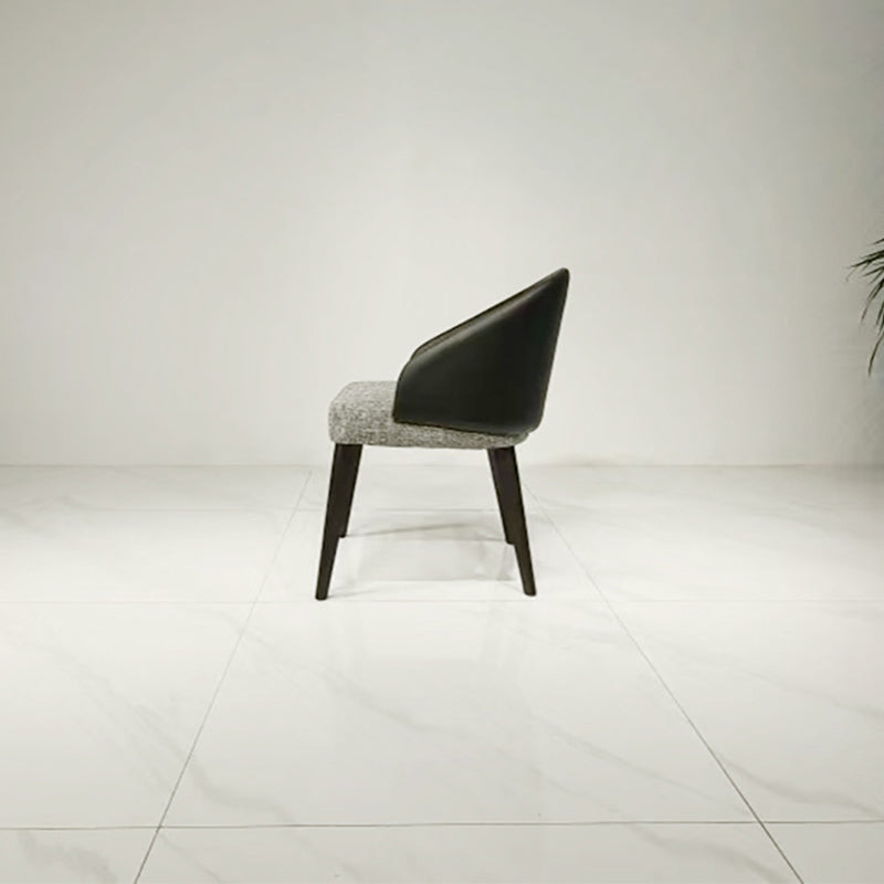 Modern Luxury Ring Back Leather Ash Dining Chair