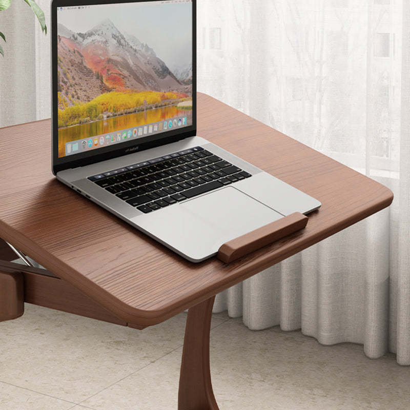 Vintage Engineered Wood Flip-Top Movable Side Table