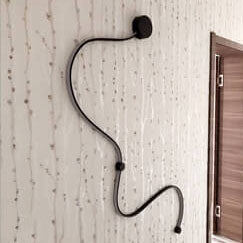 Modern Aluminum Snake Curved LED Sconce