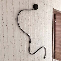 Modern Aluminum Snake Curved LED Sconce