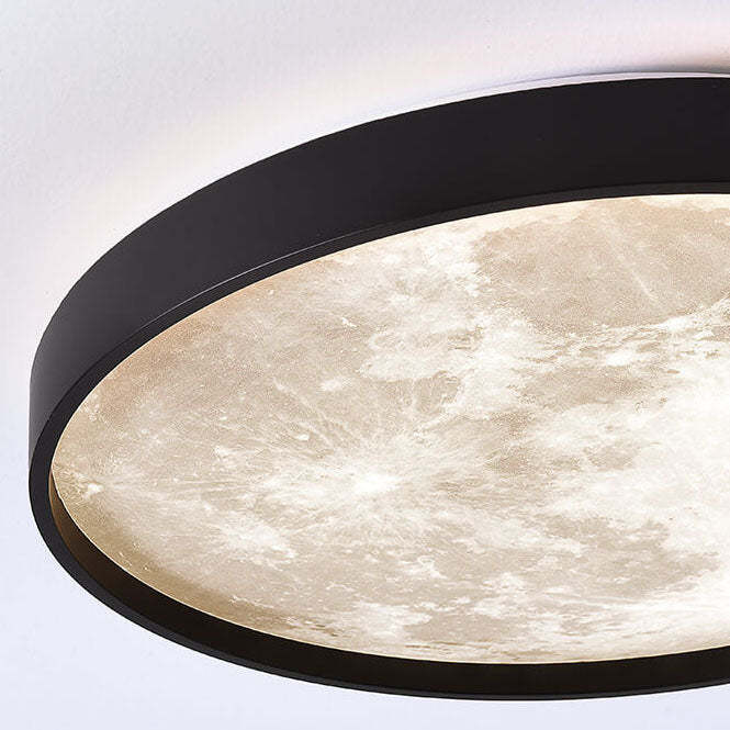 Nordic Moon Round LED Flush Mount Light