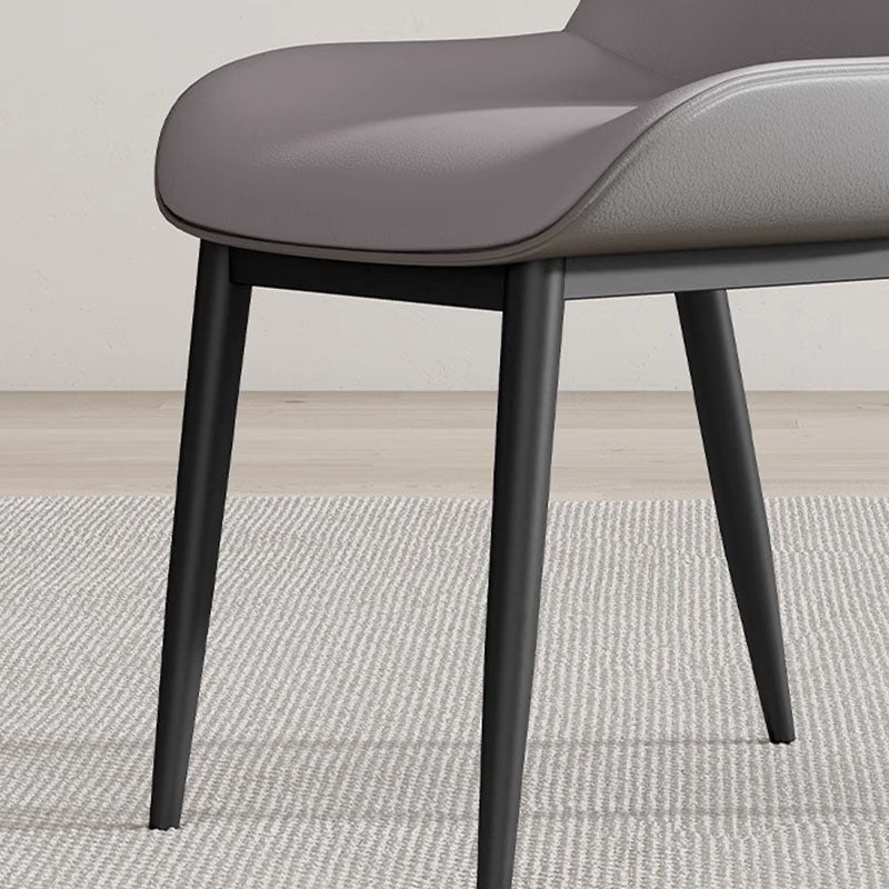Modern PU Leather Steel Cushion Dining Chair