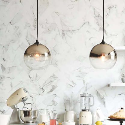 Globe Design Industrial Pendant Lighting Modern Glass LED Kitchen Lighting Dining Room Lighting Ceiling Light-Lighom