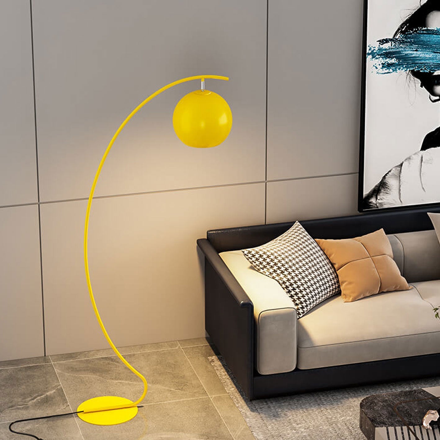 Nordic Curved Dome Floor Lamp