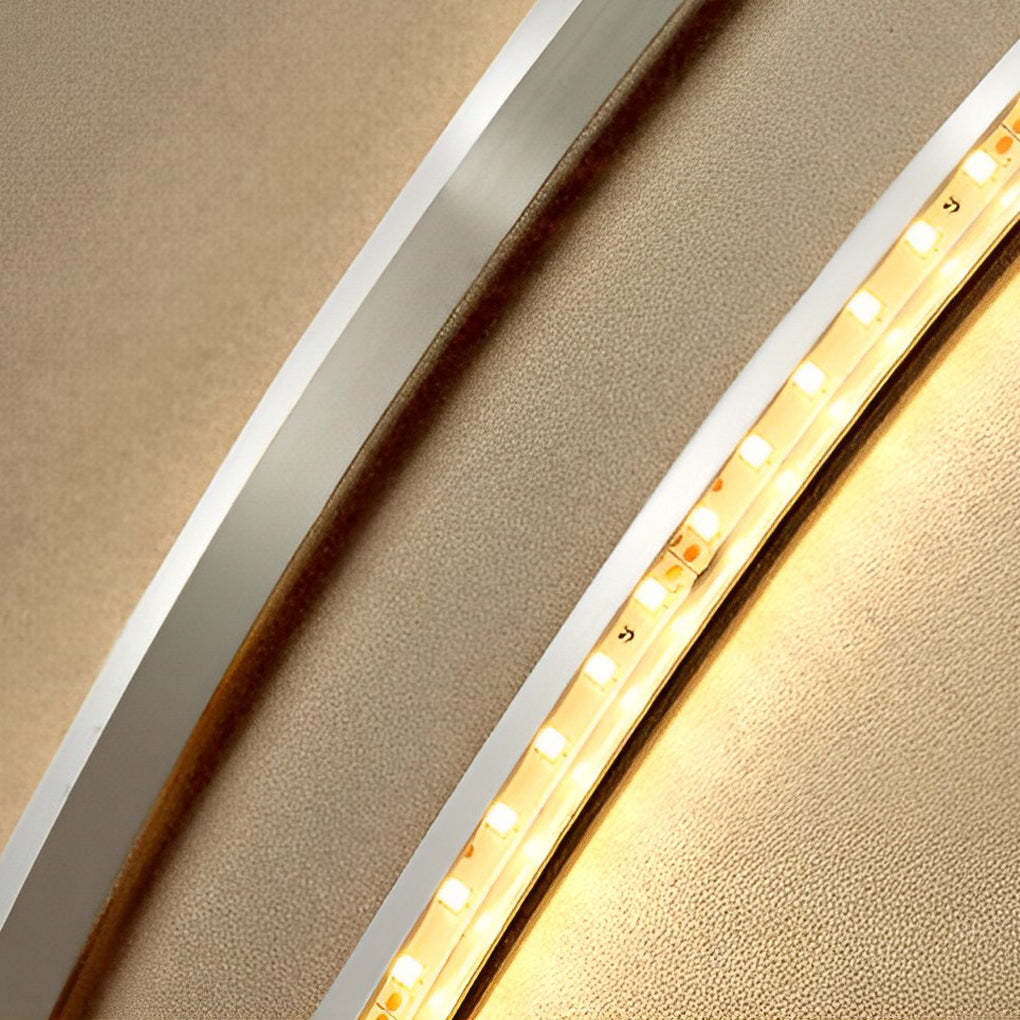 Modern Art Decorative Resin Feather LED Strip Dimmable White Wall Sconces-Lighom