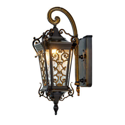Retro Pattern Outdoor Waterproof European Style Wall Lamp Exterior Lights-Lighom