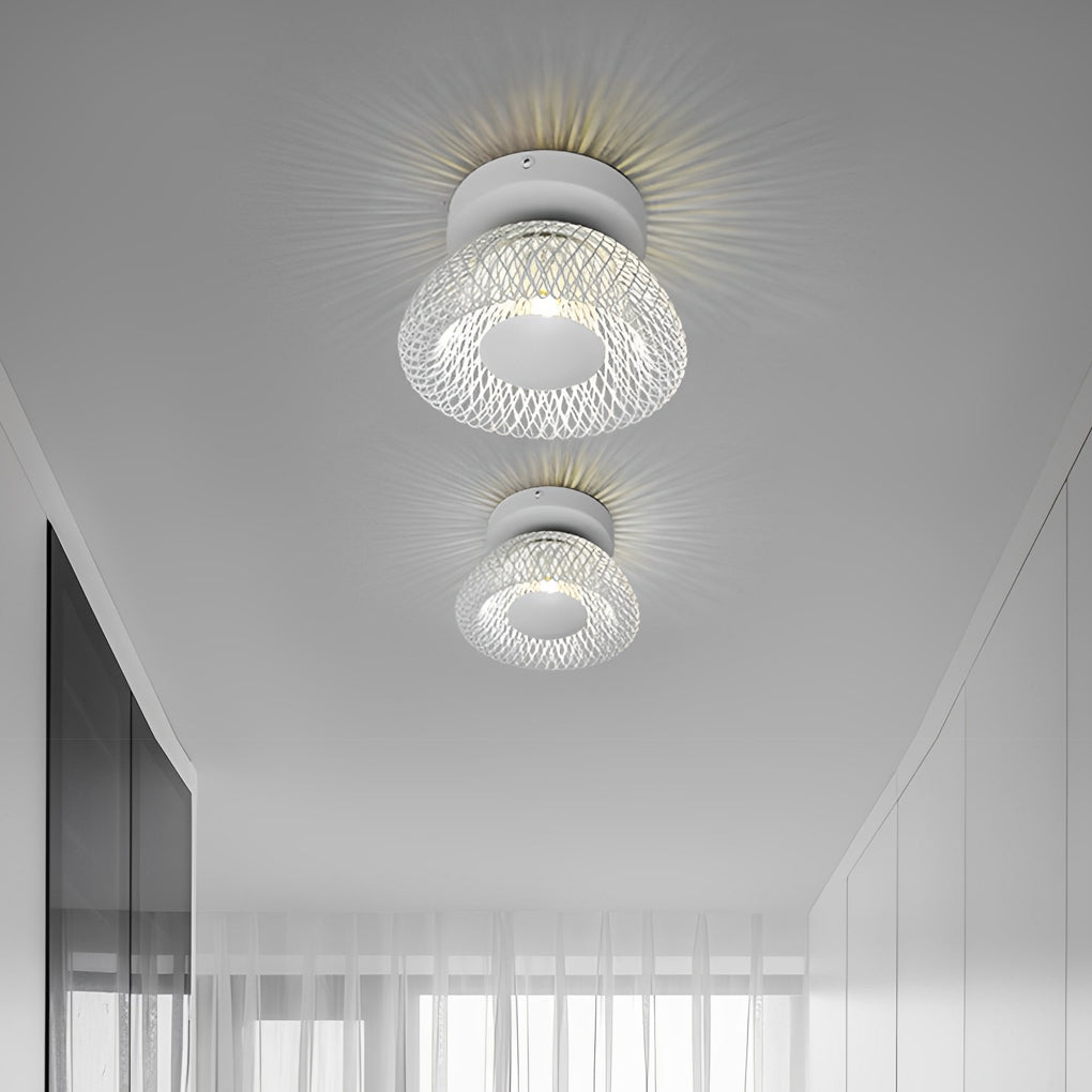 Artistic Circular Nest Grid LED Modern Wall Sconce