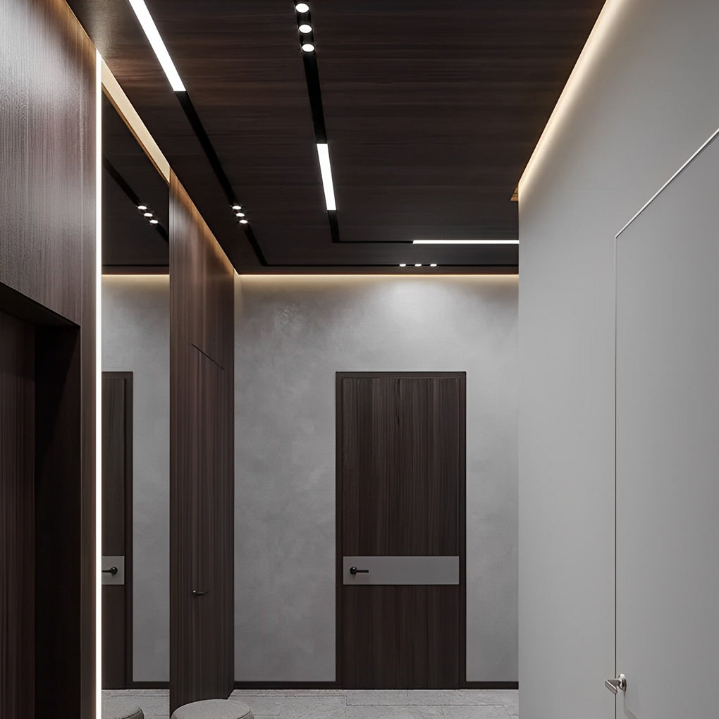Mini Recessed Invisible LED Strip Lights Under Cabinet Lighting Linear Lights-Lighom