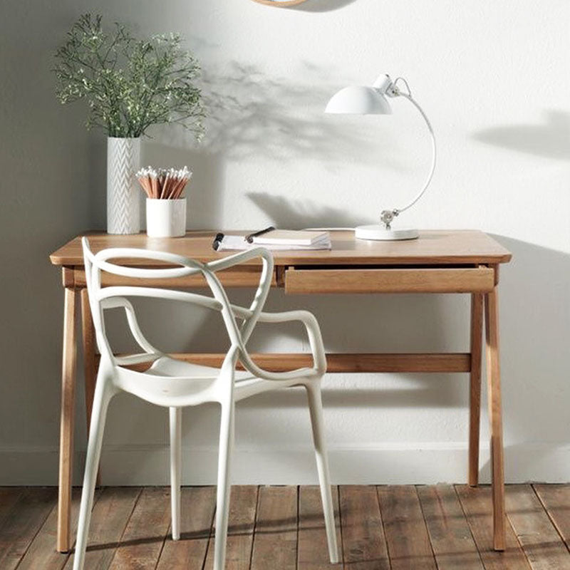 Contemporary Curved Plastic Acrylic Dining Chair — Transparent
