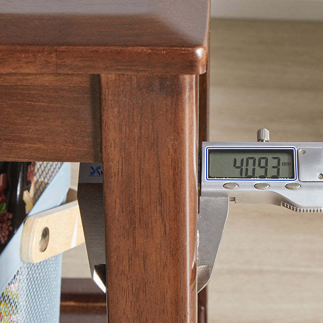 Chinese Oval Wood 2-Tier Tea Table