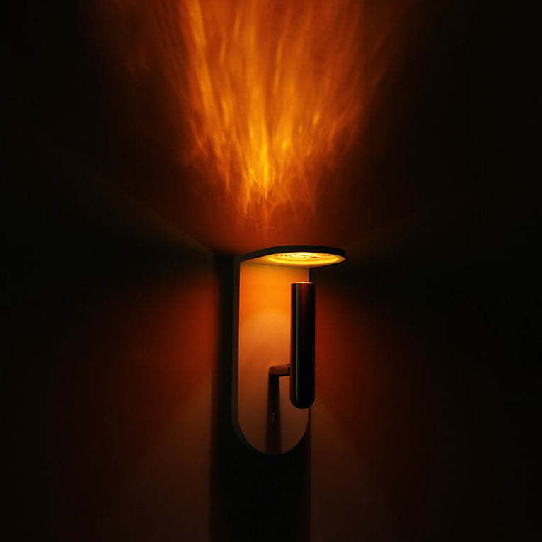 Industrial Flame Light Shadow Rotatable LED Wall Sconce