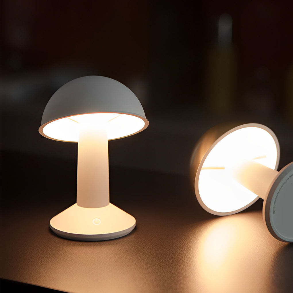 Cordless Touch Control Tiltable Mushroom Table Ambient Lamp-Lighom