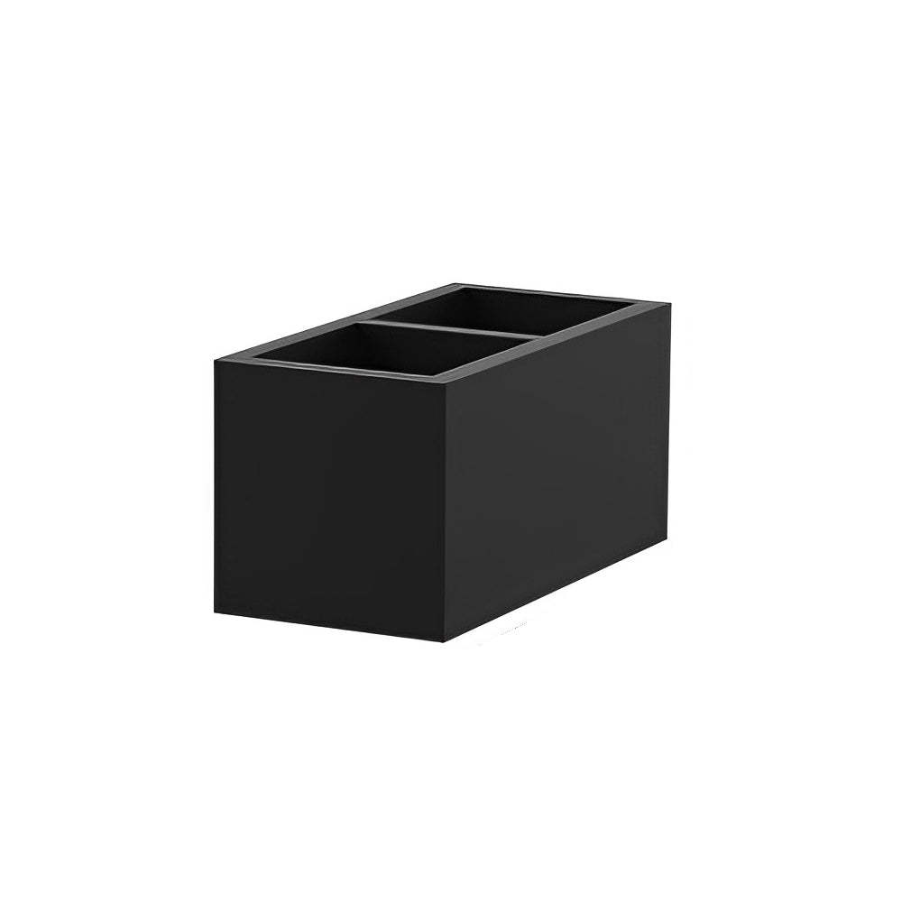 Square Combination Black LED Wall Lamp Flowerpot
