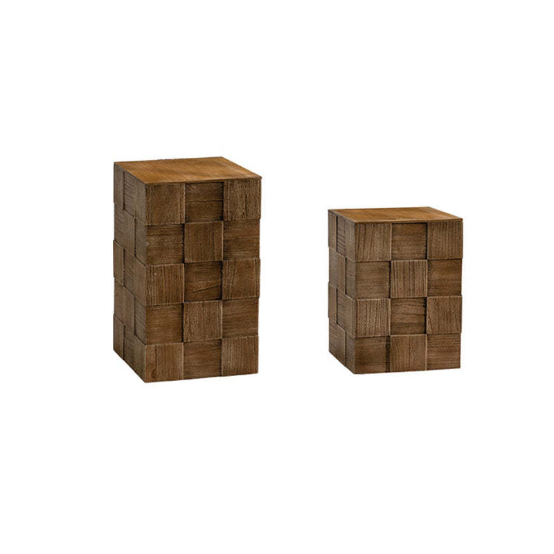 Vintage Solid Wood End Table