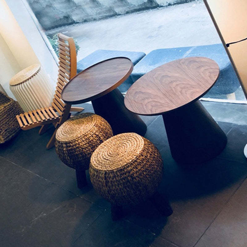 Minimalist Round Wood Coffee Table
