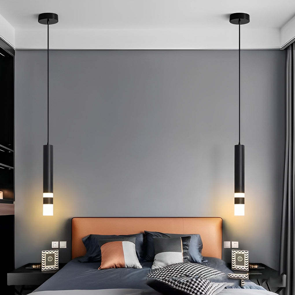 Minimalist LED Black Nordic Kitchen Island Pendant