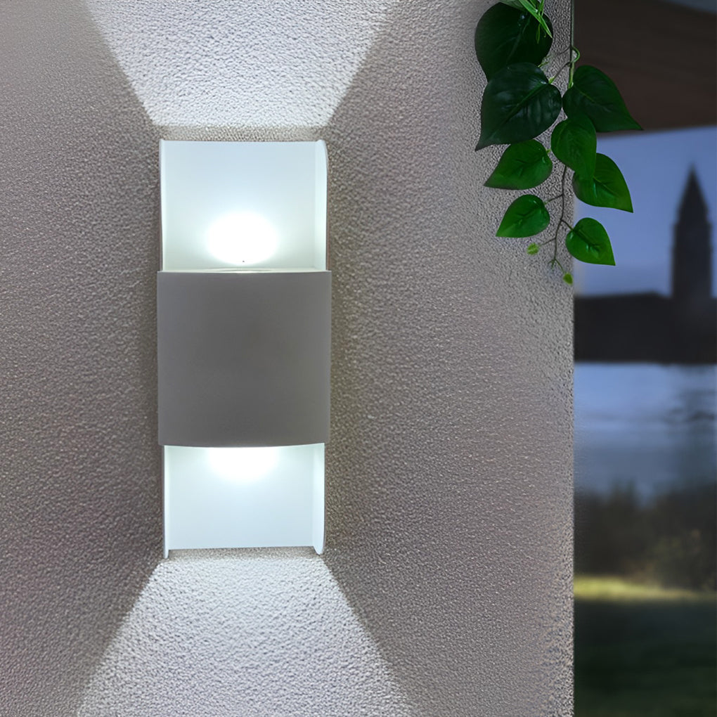 LED Up and Down Lights COB Waterproof Metal Modern Outdoor Wall Lamps-Lighom